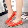 Large Size Hollow Out Leather Loafers Moccasin Casual Flats