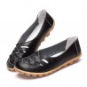 Large Size Hollow Out Leather Loafers Moccasin Casual Flats