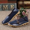 Large Size Soft Leather Multi-Way Flat Loafers For Women