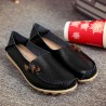 Large Size Soft Leather Multi-Way Flat Loafers For Women