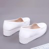 Women Shoes Wedges Pure Color Casual Loafers