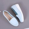 Women Shoes Wedges Pure Color Casual Loafers