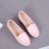 Women Shoes Wedges Pure Color Casual Loafers