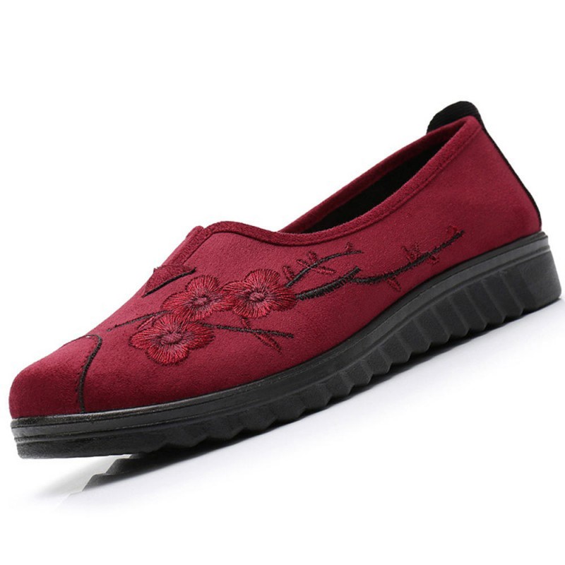 Women Flats Shoes Embroidery Cloth Shoes