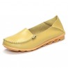 Soft Leather Round Toe Comfy Flats For Women