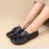 Genuine Leather Soft Soled Comfy Flower Flats Loafer