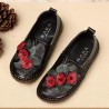 Genuine Leather Soft Soled Comfy Flower Flats Loafer