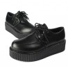 Women Ladies Casual Lace Up High Platform Flat Goth Punk Creeper Shoes