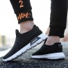 Men Mesh Elastic Slip On Soft Running Sneakers Casual Walking Shoes