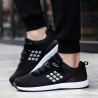 Men Knitted Breathable Light Weight Hook Loop Wlaking Shoes