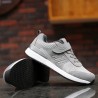 Men Knitted Breathable Light Weight Hook Loop Wlaking Shoes