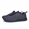 Large Size Men Knitted Fabric Lace Up Sport Running Casual Sneakers