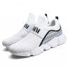 Men Elastic Panels Knitted Fabric Wear-resistant Casual Sneakers