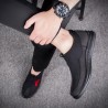 Men Mesh Splicing Light Weight Soft Slip On Casual Waling Shoes