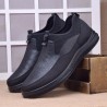 Men Mesh Splicing Light Weight Soft Slip On Casual Waling Shoes