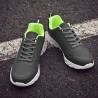 Large Size Men Microfiber Leather Running Sneakers