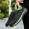 Men Knitted Fabric Comfy Lace Up Sport Running Sneakers