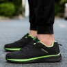 Men Knitted Fabric Comfy Lace Up Sport Running Sneakers