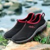 Men Mesh Fabric Breathable Slip Resistant Outdoor Hiking Sneakers