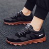 Men Fabric Splicing Breathable Slip Resistant Sport Casual Running Sneakers