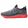 Men PU Leather Splicing Sport Soft Casual Running Sneakers