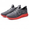 Men PU Leather Splicing Sport Soft Casual Running Sneakers