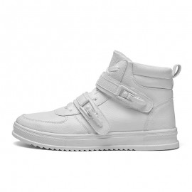 Men Metal Buckle High Top Comfy Sole Sport Casual Trainers