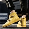 Men Metal Buckle High Top Comfy Sole Sport Casual Trainers