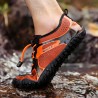 Large Size Men Fabric Slip Resistant Elastic Lace Hiking Casual Beach Water Shoes