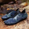 Large Size Men Fabric Slip Resistant Elastic Lace Hiking Casual Beach Water Shoes