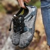 Large Size Men Fabric Slip Resistant Elastic Lace Hiking Casual Beach Water Shoes