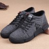 Men Canvas Comfy Trainers Warm Plush Lined Casual Ankle Boots