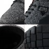 Men Canvas Comfy Trainers Warm Plush Lined Casual Ankle Boots