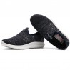 Men Breathable Knitted Fabric Slip On Hiking Casual Sneakers