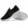 Men Breathable Knitted Fabric Slip On Hiking Casual Sneakers