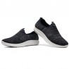 Men Breathable Knitted Fabric Slip On Hiking Casual Sneakers