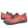 Men Bungee Closure Mesh Textile Quick Drying Upstream Shoes