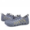 Men Bungee Closure Mesh Textile Quick Drying Upstream Shoes