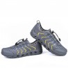 Men Bungee Closure Mesh Textile Quick Drying Upstream Shoes