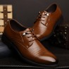 Large Size Men Microfiber Leather Slip Resistant Formal Dress Shoes