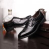 Large Size Men Microfiber Leather Slip Resistant Formal Dress Shoes