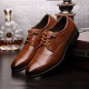 Large Size Men Microfiber Leather Slip Resistant Formal Dress Shoes