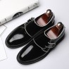 Men British Style Microfiber Leather Slip Resistant Formal Shoes