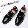 Men British Style Microfiber Leather Slip Resistant Formal Shoes