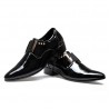 Men Classic Pointed Toe Elastic Band Slip On Formal Dress Shoes