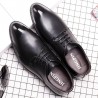 Men Retro Leather Slip Resistant Business Casual Formal Shoes