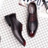 Men Retro Leather Slip Resistant Business Casual Formal Shoes