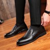 Men Classic Pointed Toe Slip On Business Formal Dress Shoes