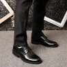 Men Round Toe Classic Lace Up Business Casual Shoes