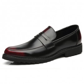 Men Vintage Pointed Toe Formal Casual Leather Loafers